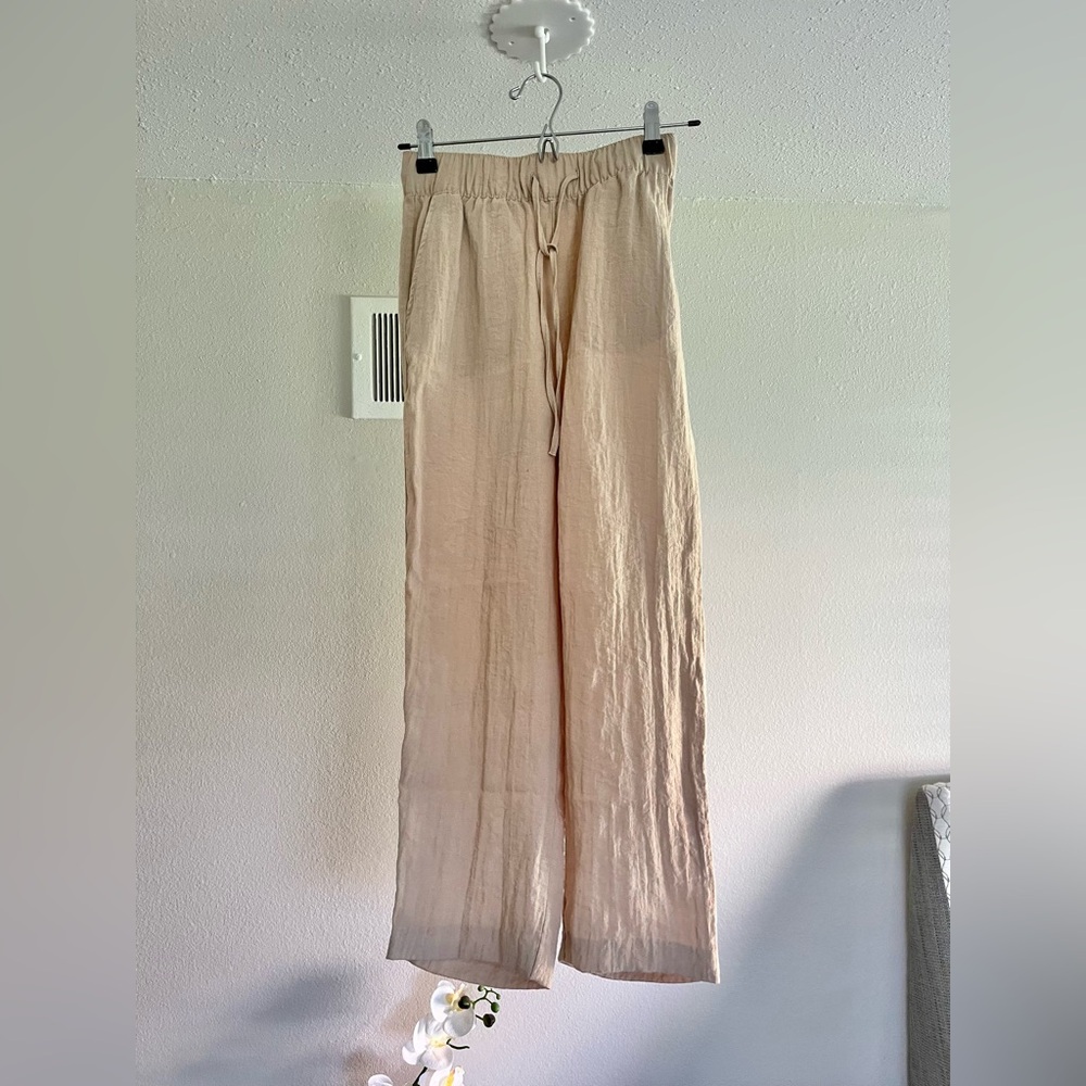 H&M Beige Linen Pants